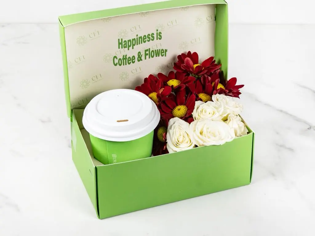 Happiness Box Flowers & Coffee "Small Size